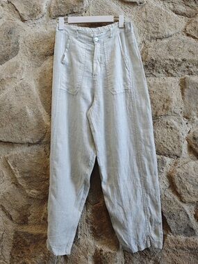 Two Pockets 100% Linen